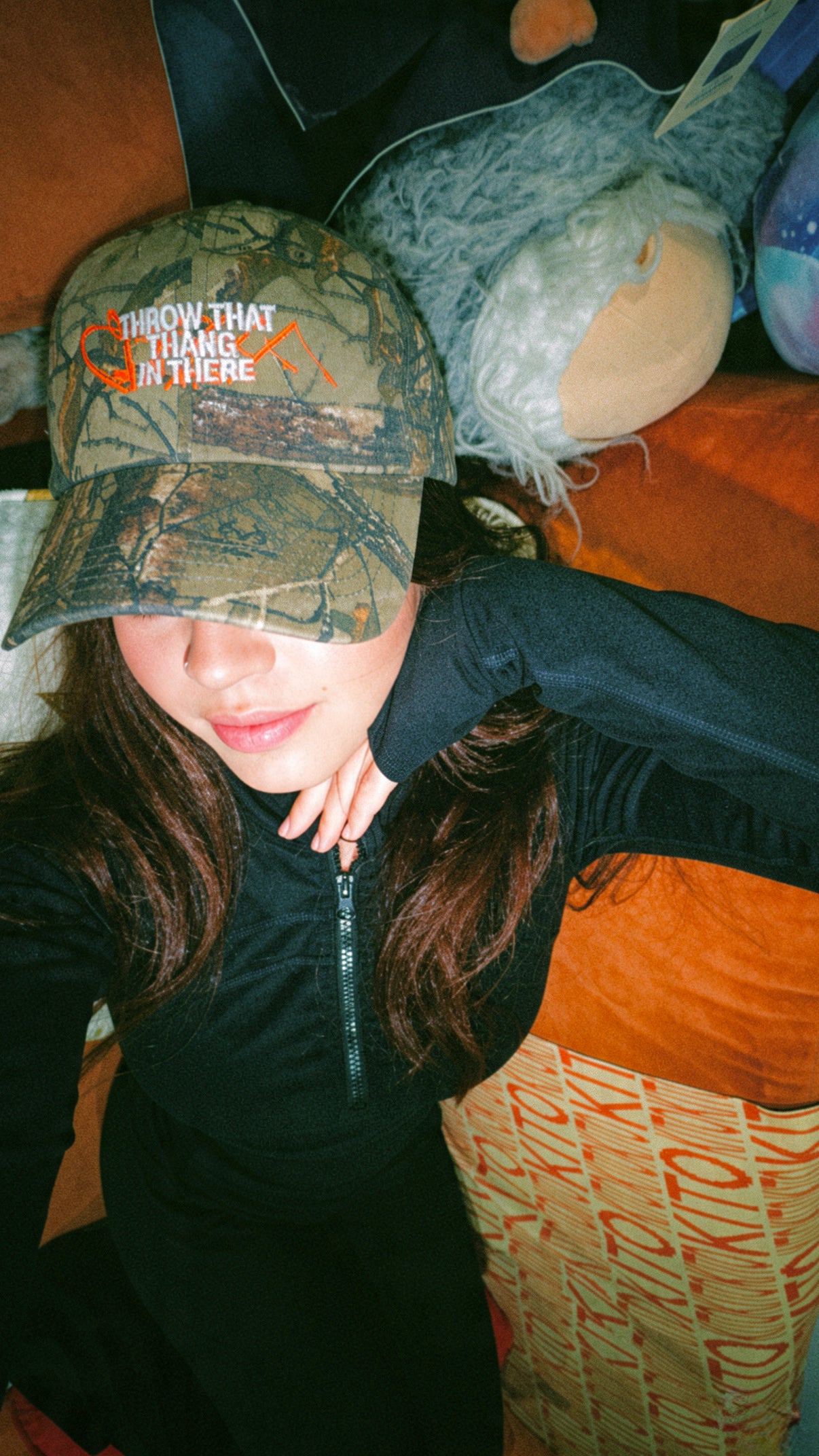 Throw That Thang In There Camo Hat
